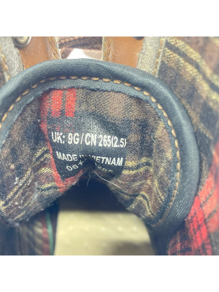 Clarks ブーツ レースアップ レザー ブーツ 茶 25.5cm