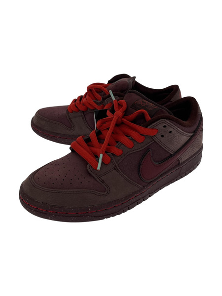 NIKE SB/Dunk Low PRM City of Love Burgundy/27.0