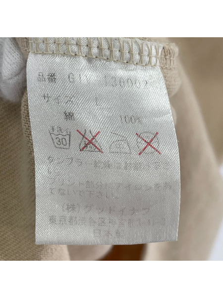 GOODENOUGH フットボールTee L ベージュ