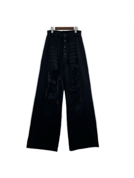 YORI SPORT 5ストライプデニムパンツ 30 ブラック