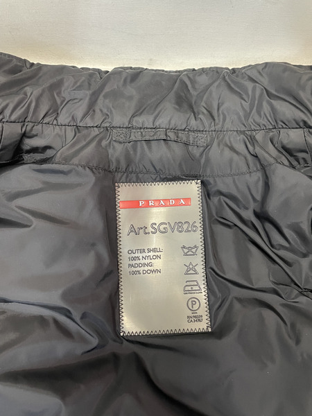 PRADA SPORT 08AW ナイロンダウンベスト 黒