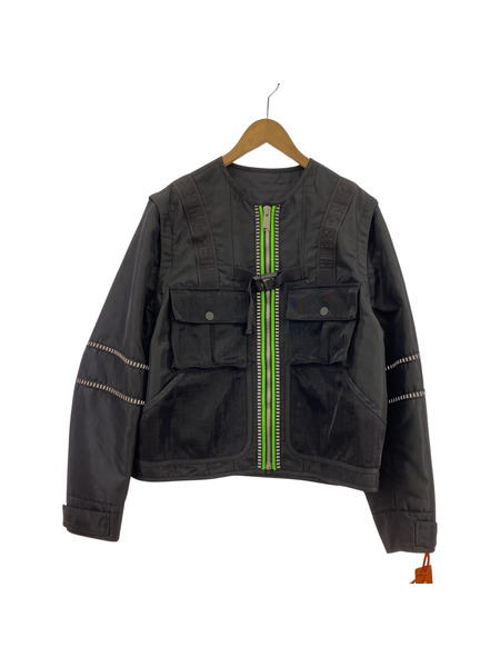 Heron Preston/BLACK UTILITY JACKET/M/HMEA039S20882007