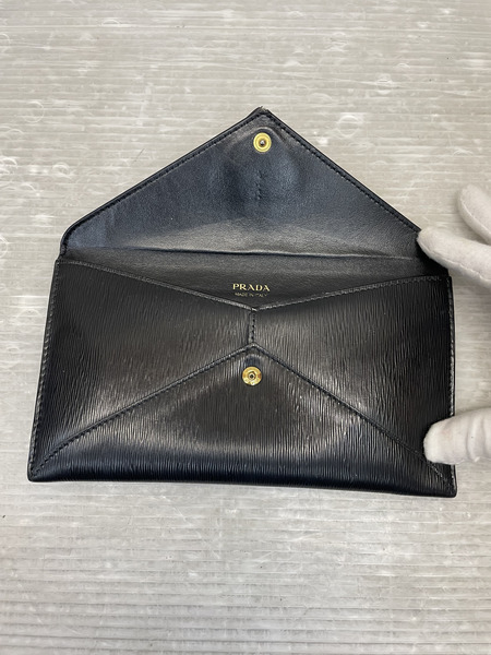 PRADA エンヴェロープ サフィアーノ ブラック