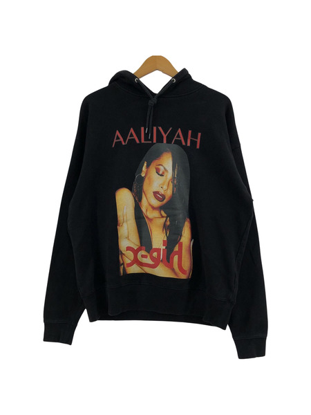 X-girl×AALIYAH SWEAT HOODIE (2) ブラック[値下]