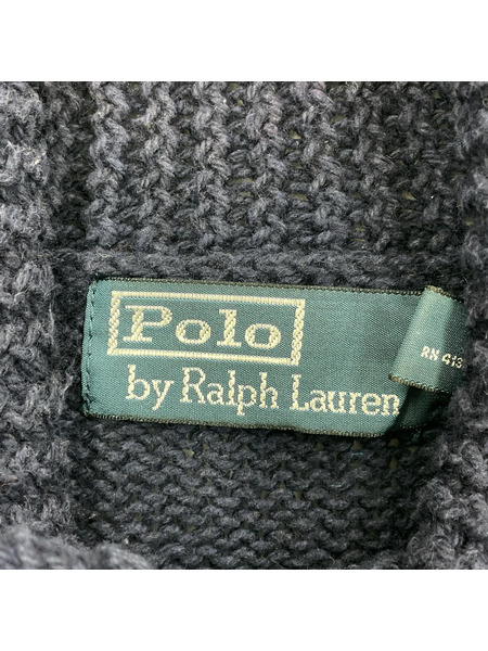 POLO RALPH LAUREN ニット・セーター 星条旗 ショールカラー ニット 紺