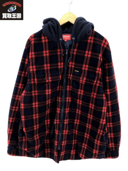 Supreme 18AW HOODED PLAID WORK SHIRT XL｜商品番号：2100204804058 ...