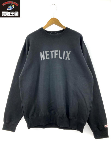 Netflix×BEAMS ロゴスウェット L｜商品番号：2100205344058 - 買取王国