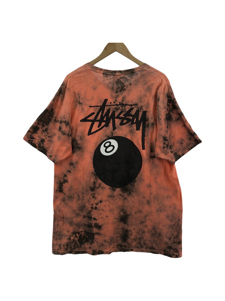 STUSSY S/S 8ボールTEE (L) タイダイ