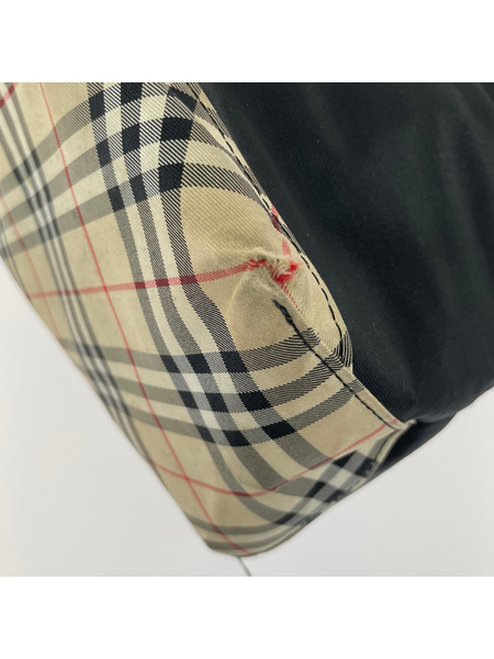 BURBERRY BLUE LABEL トートバッグ ノバチェックトートバッグ 黒