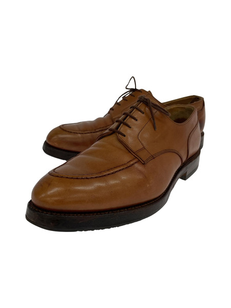 CROCKETT＆JONES ON SLOW 8747 Uチップシューズ 茶 (26.0)