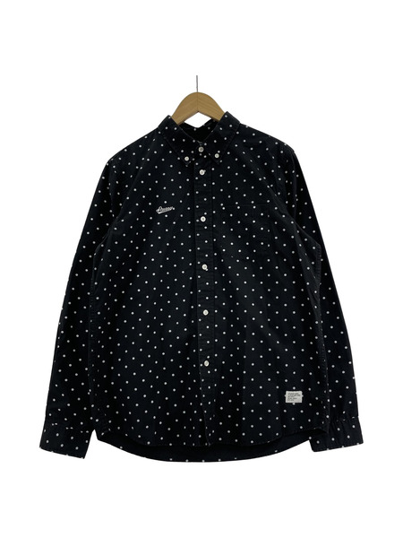 STUSSY ドット L/Sシャツ BLK (M)[値下]