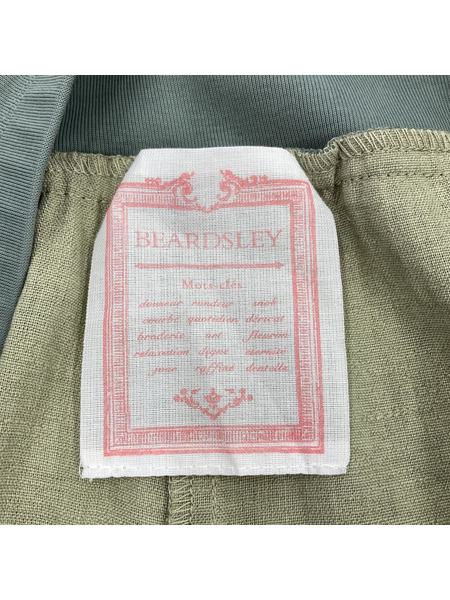 BEARDSLEY パンツ ウエストリブリネンパンツ/GRN