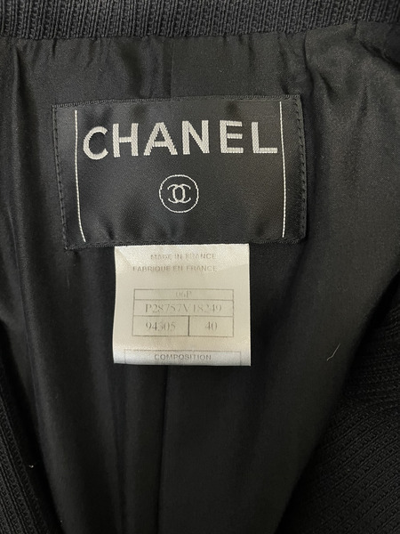 CHANEL 06ss ナポレオンジャケット 40 ブラック P28757V18249[値下]