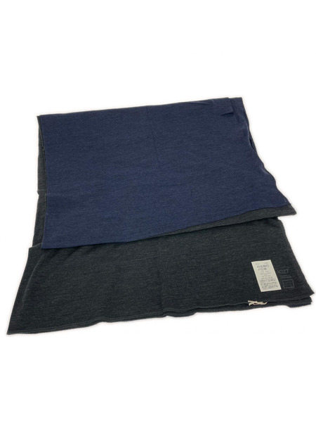 Dhal 別注ストール Super 120's TOP Wool Jersey/チャコール ネイビー