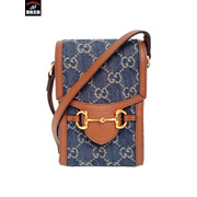 ショルダーバッグGUCCI /GGデニム ホースビット 1955 ミニショルダーバッグ 紺