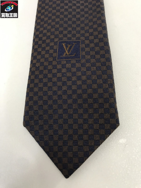 LV  マイクロダミエ 8CM ネクタイ