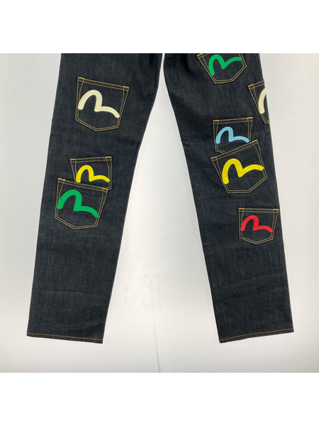 EVISU デニム・ジーンズ メニーポケット デニムパンツ W28