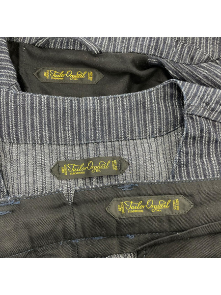 ORGUEIL セットアップ Indigo Dobby Jacket/Gilet/Trousers 3ピース