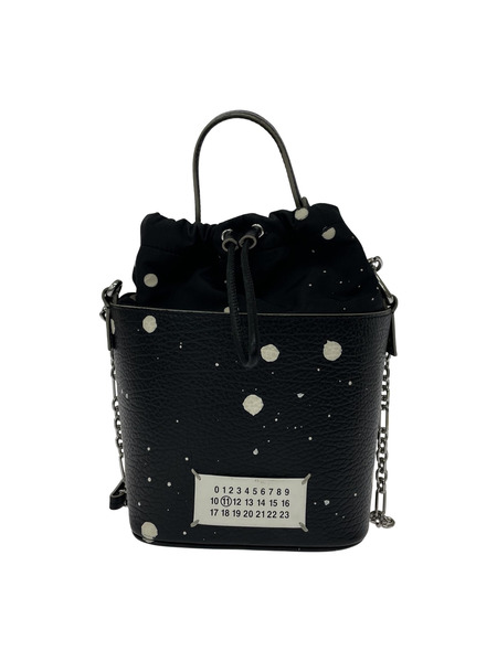 MAISON MARGIELA 5AC ペインティング  バケットバッグ ブラック[値下]