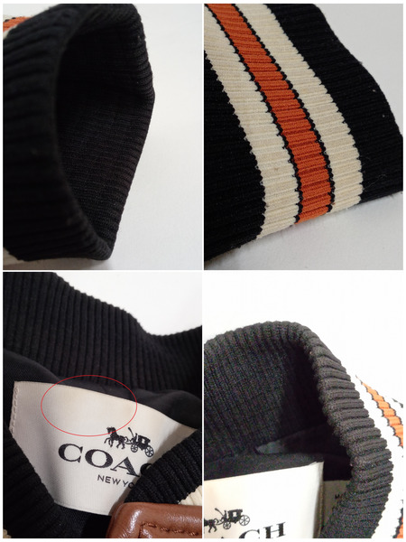 COACH レザー スタジャン F56869