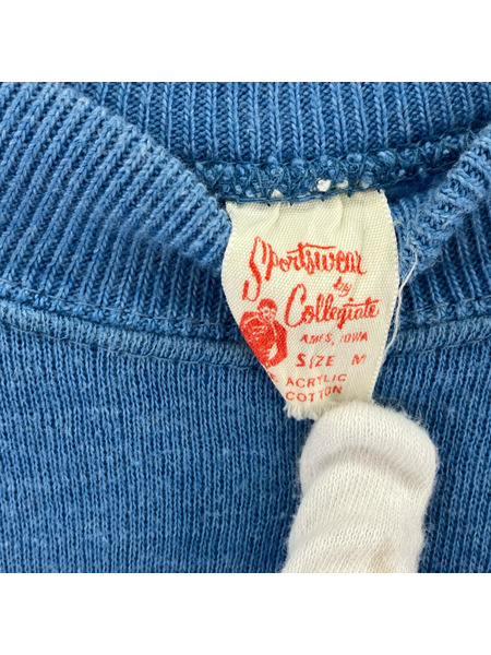 OLD・VINTAGE スウェット・トレーナー 60s NORTHERN ILLINOIS (M) 青