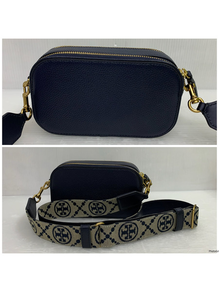 TORY BURCH MILLER MINI CROSSBODYBAG/ショルダーバッグ/レザー/NVY