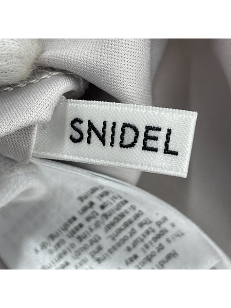 SNIDEL ウエストリブシャツワンピ