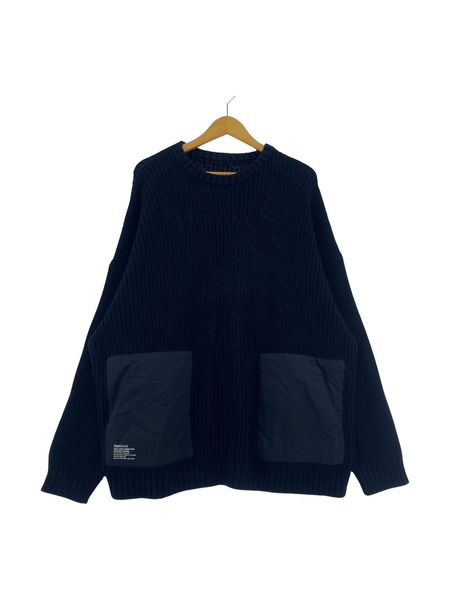 FreshService CREW NECK COMBAT KNIT コマンドニット M ネイビー