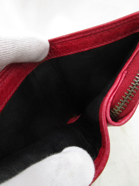 BALENCIAGA コンパクトウォレット 赤 168503・496334
