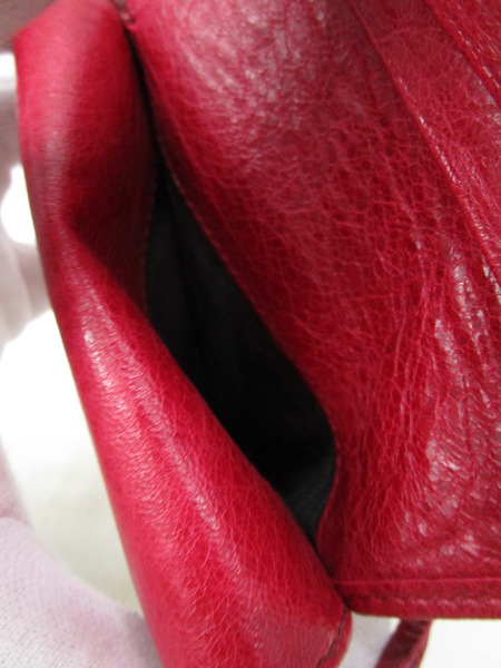 BALENCIAGA コンパクトウォレット 赤 168503・496334