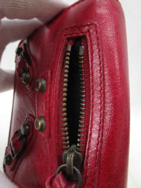 BALENCIAGA コンパクトウォレット 赤 168503・496334