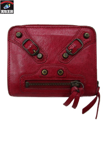 BALENCIAGA コンパクトウォレット 赤 168503・496334