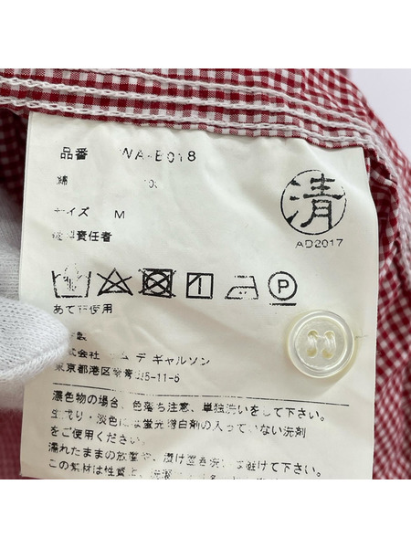 JUNYA WATANABE COMME des GARCONS MAN 長袖シャツ ギンガムチェック (M)