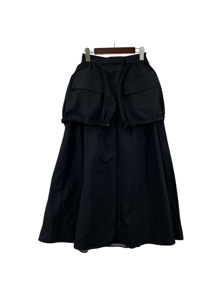 D-VEC W'S PRODUCTS BY GORE-TEX LABS GATHERED SKIRT(2)黒