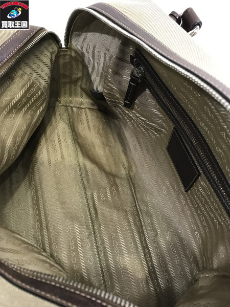 PRADA ジャガード　ボストンバッグ