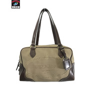 PRADA ジャガード　ボストンバッグ