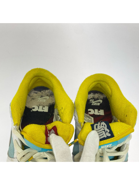 NIKE SB スニーカー ×FTC DUNK LOW White/Blue 27.5cm