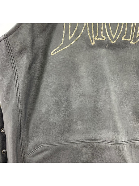 Harley-Davidson ジャケット レザーベスト サイドレースアップ(L)