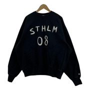 Acne Studios 24SS STHLM 08 パッチプリントスウェット M 黒