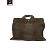 HERMES/エールライン MM トートバッグ/茶