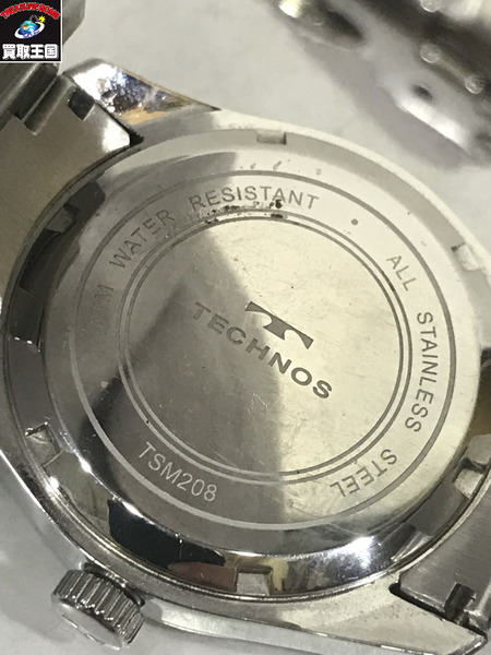 TECHNOS クオーツ 腕時計　ステンレス
