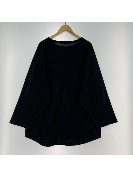 COMOLI 長袖Tシャツ・カットソー 25SS コットンジャージベースボール LSTEE 3 ブラック