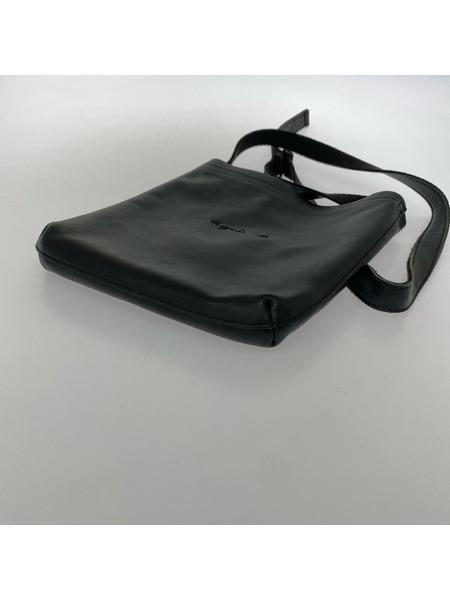 agnes b. ショルダーバッグ PETER カウレザー 黒