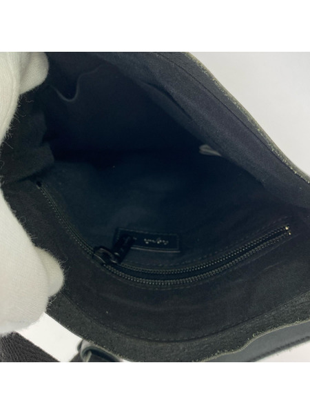 agnes b. ショルダーバッグ PETER カウレザー 黒