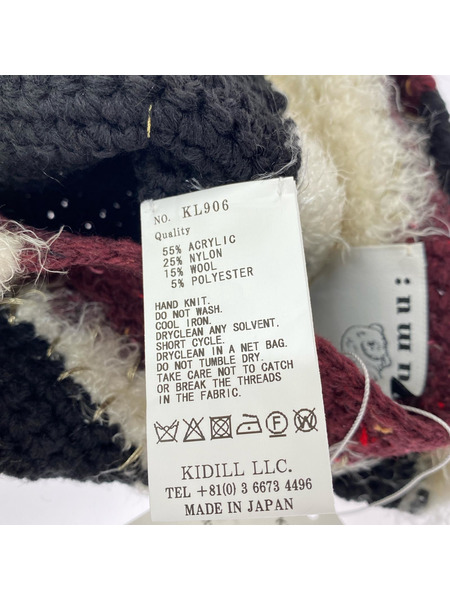 KIDILL×rurumu WHO KILLED BAMBI HAND KNIT BEANIE ニット帽 KL906