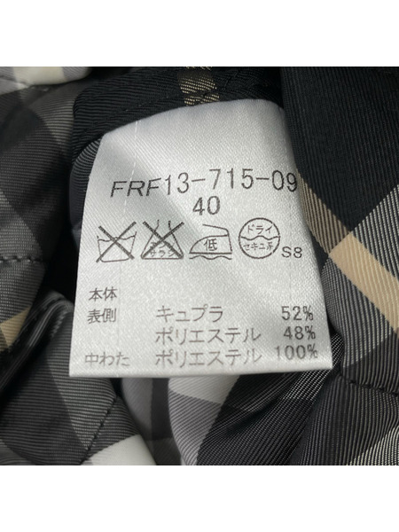 BURBERRY BLUE LABEL ソノ他 ファー付キ モッズコート 黒 40[値下]