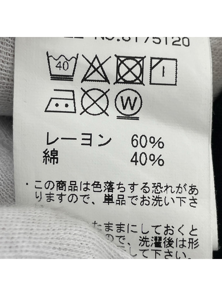 AVIREX 半袖シャツ スーベニア 刺繍 オープンカラー (L) 黒