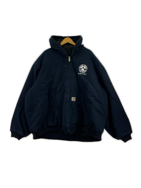 ジャケット アクティブジャケット 企業ロゴ 紺 4XL