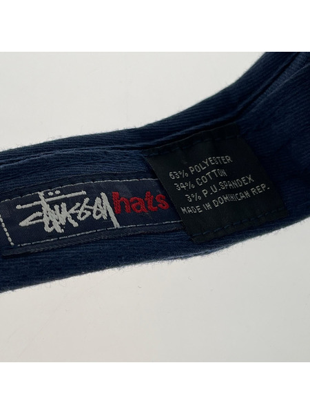 STUSSY キャップ サンバイザー 紺