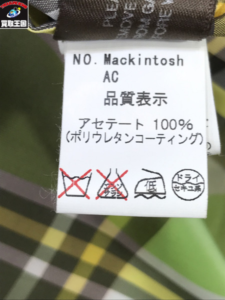 Mackintosh/タータンチェックアセテートトレンチコート/36/マッキントッシュ